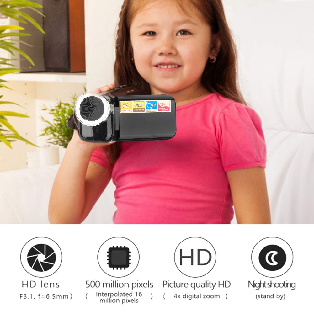 Amazon | デジタルビデオカメラ、16倍デジタルズーム 1080P TFTビデオ